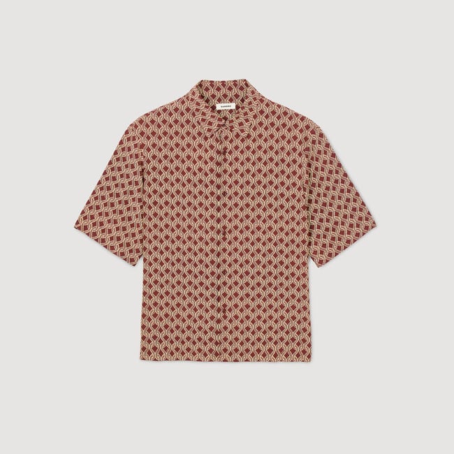 Hemd mit Seil-Print