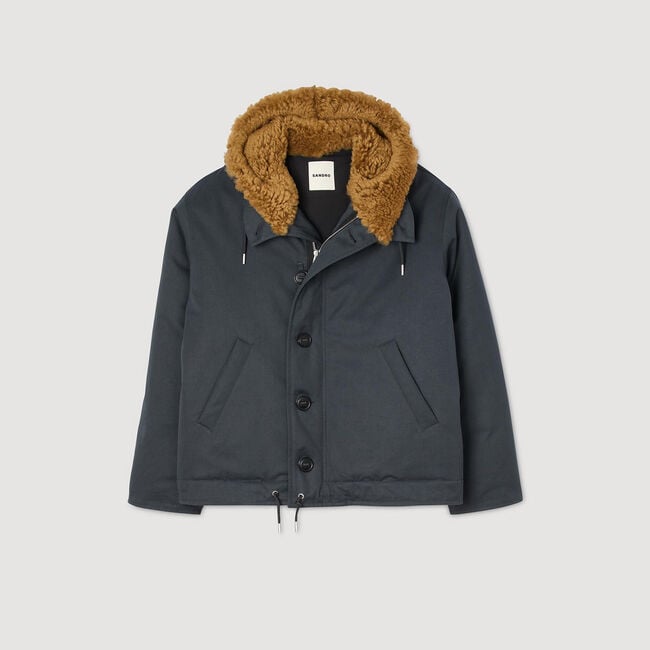 Parka aus Baumwolle mit Kapuze