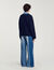 Cardigan mit Denim-Details