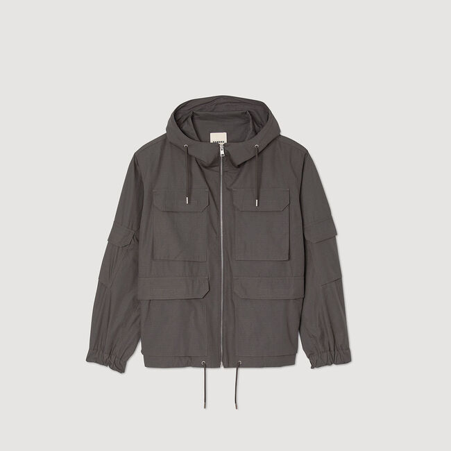 Windjacke mit Kapuze