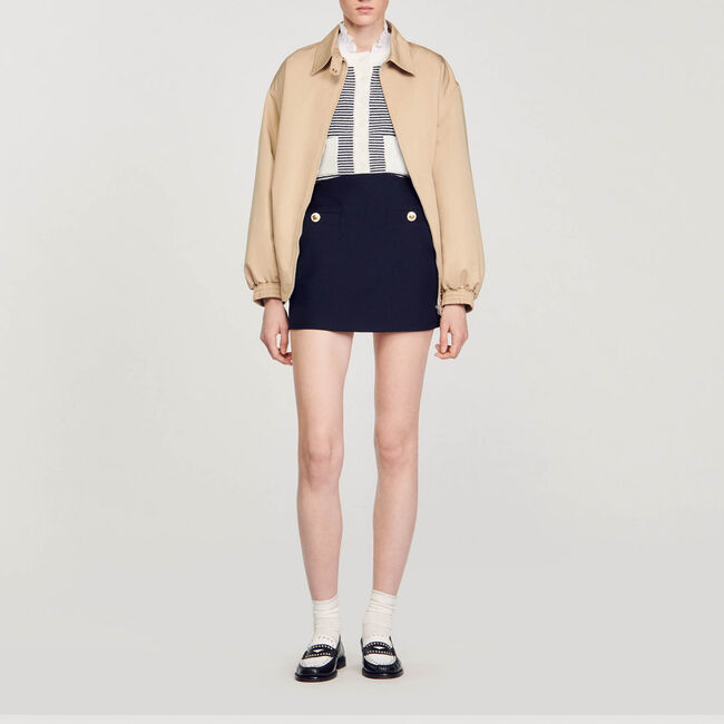 Kurzer Rock aus Wolltwill