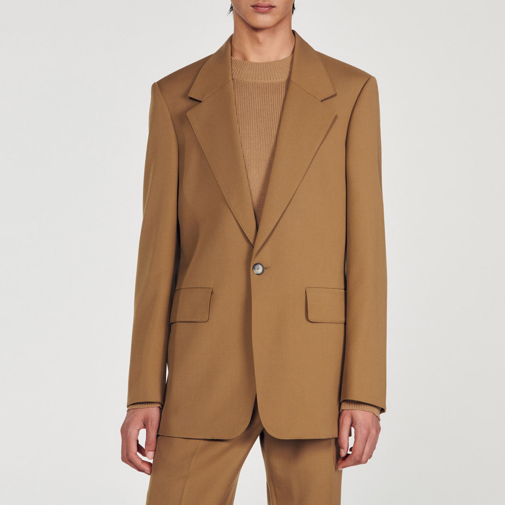 Anzugjacke aus Wolle
