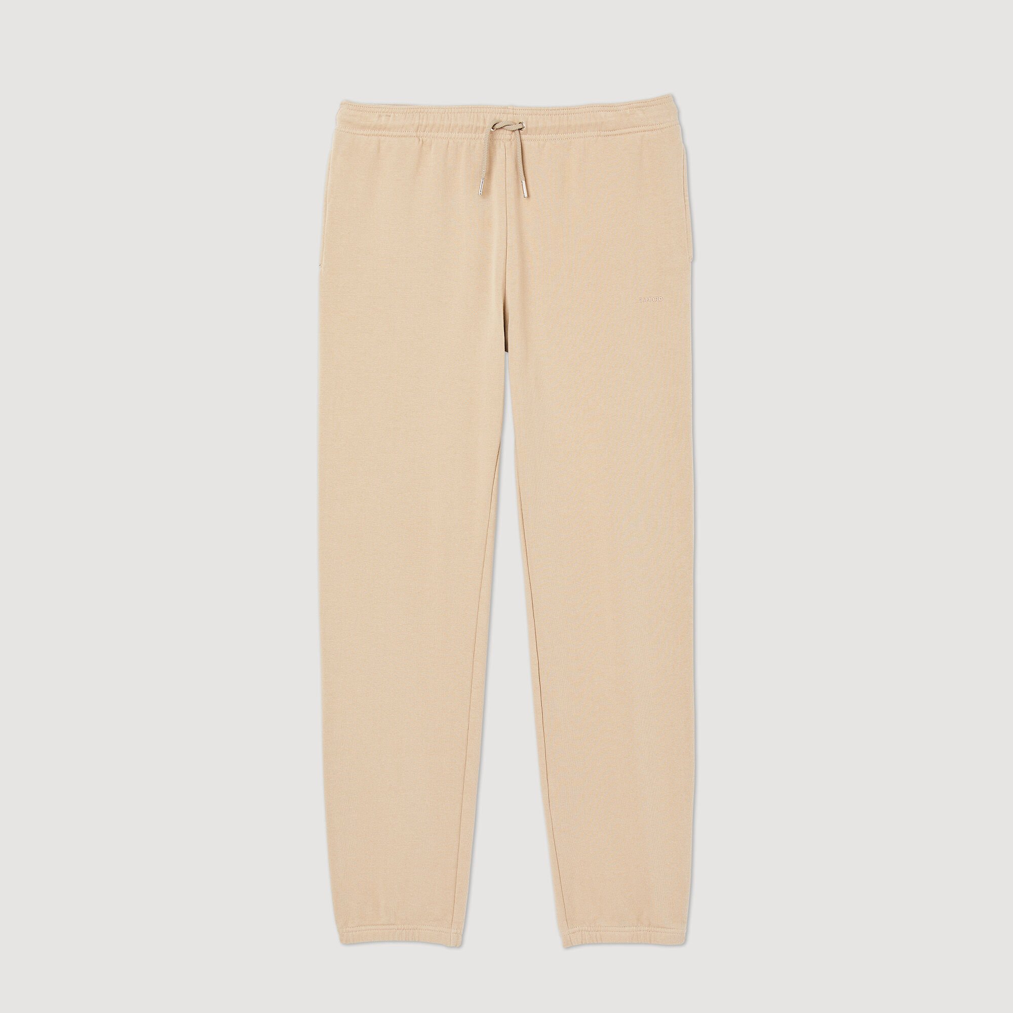 Jogginghose aus Molton mit Stickerei