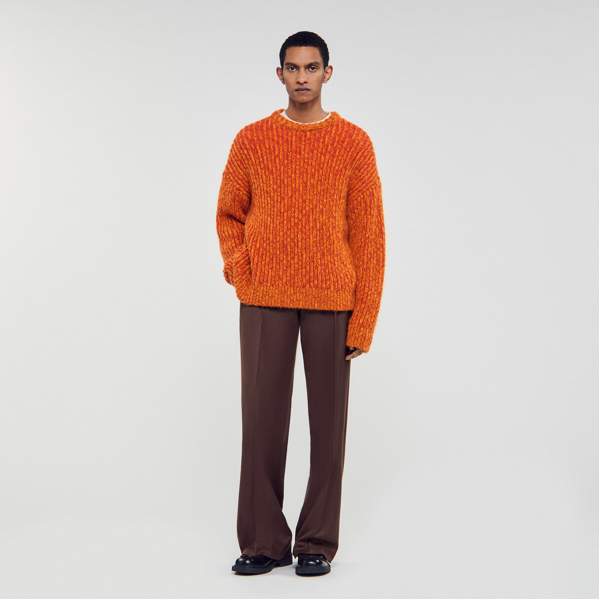 Langarmpullover mit Rundhals