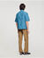 Oversize-Hemd mit floralem Jacquard