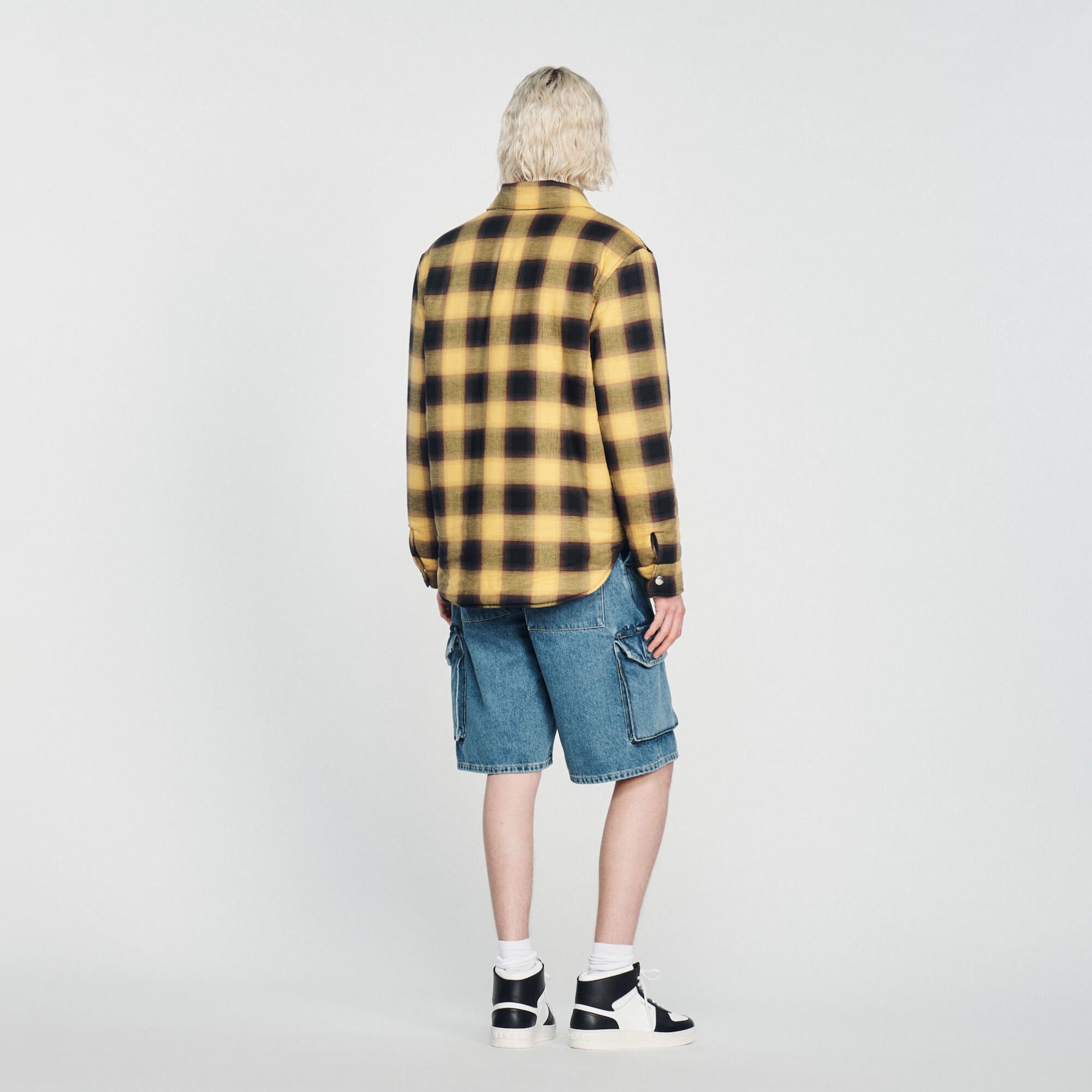 Gesteppter Blouson mit Karomuster