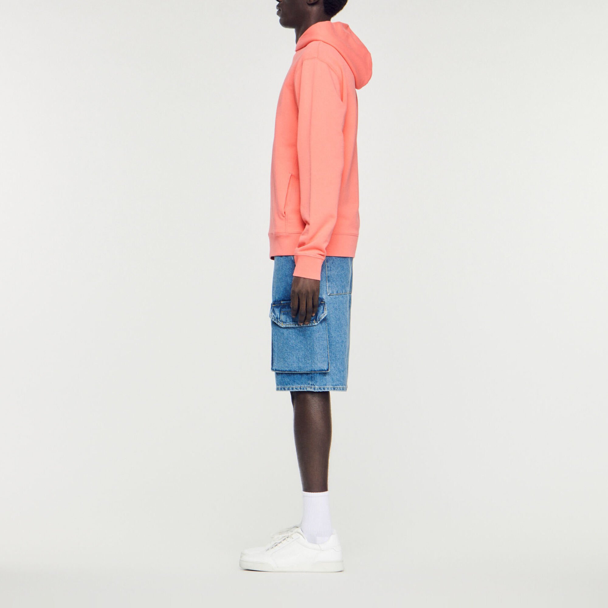 Kapuzensweatshirt mit Logo aus Gummi