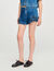 Shorts aus Denim mit Volants