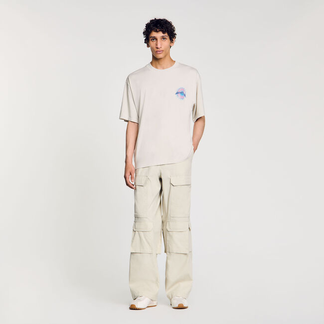 T-Shirt mit Sonnen-Print