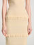 Langes Strickkleid mit Volants