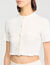 Kurzer Cardigan Pointelle-Strick
