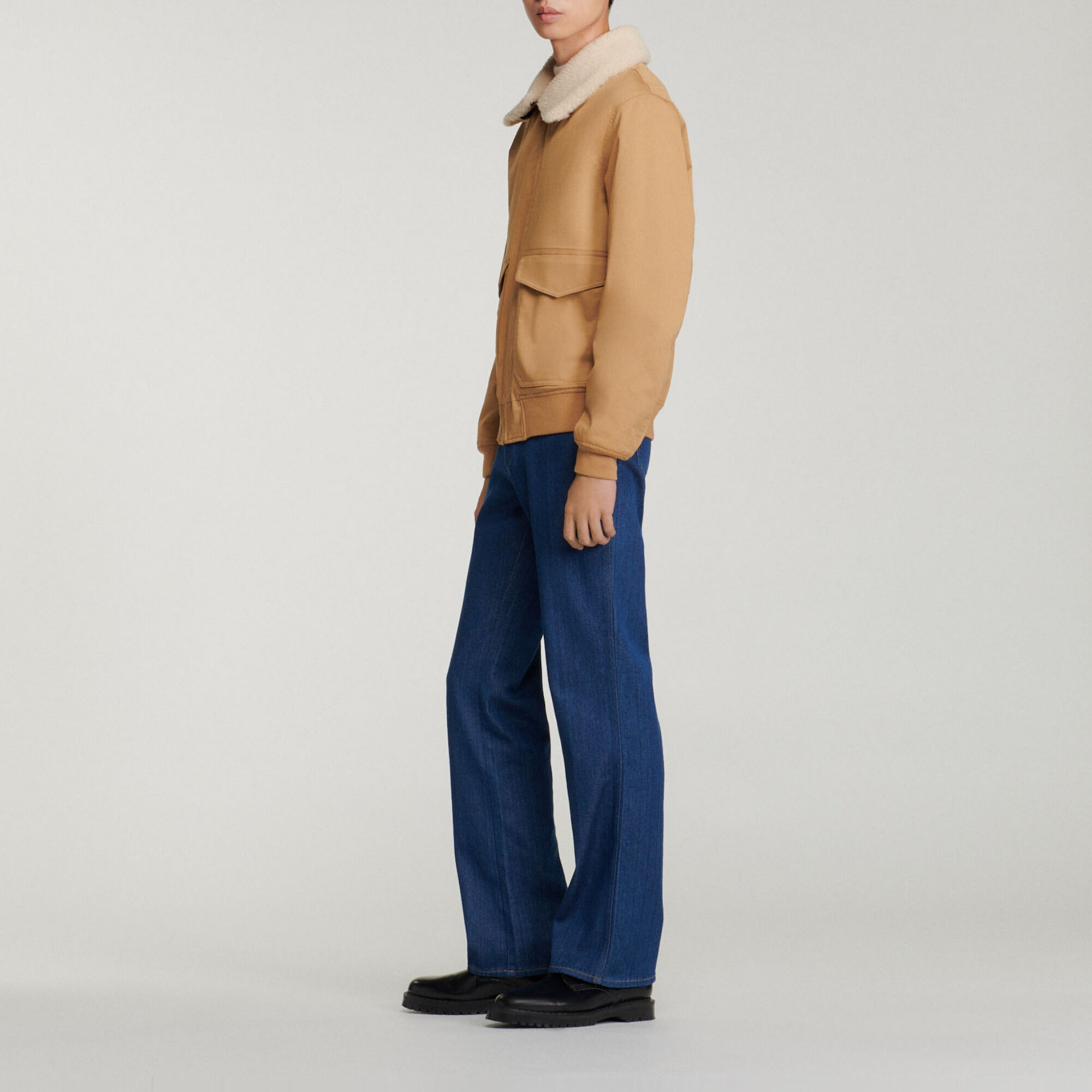 Fliegerblouson aus Baumwolle