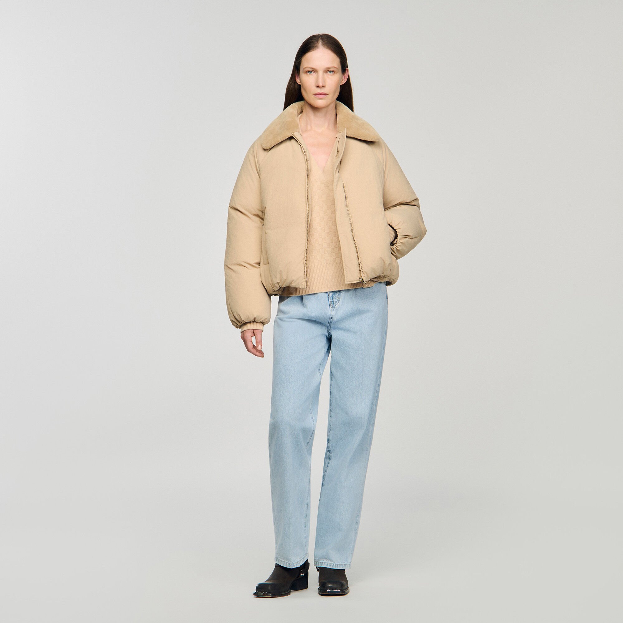 Pullover mit Polokragen