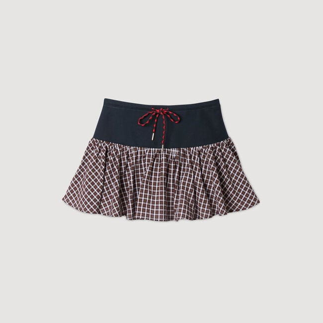 Karierter Skort