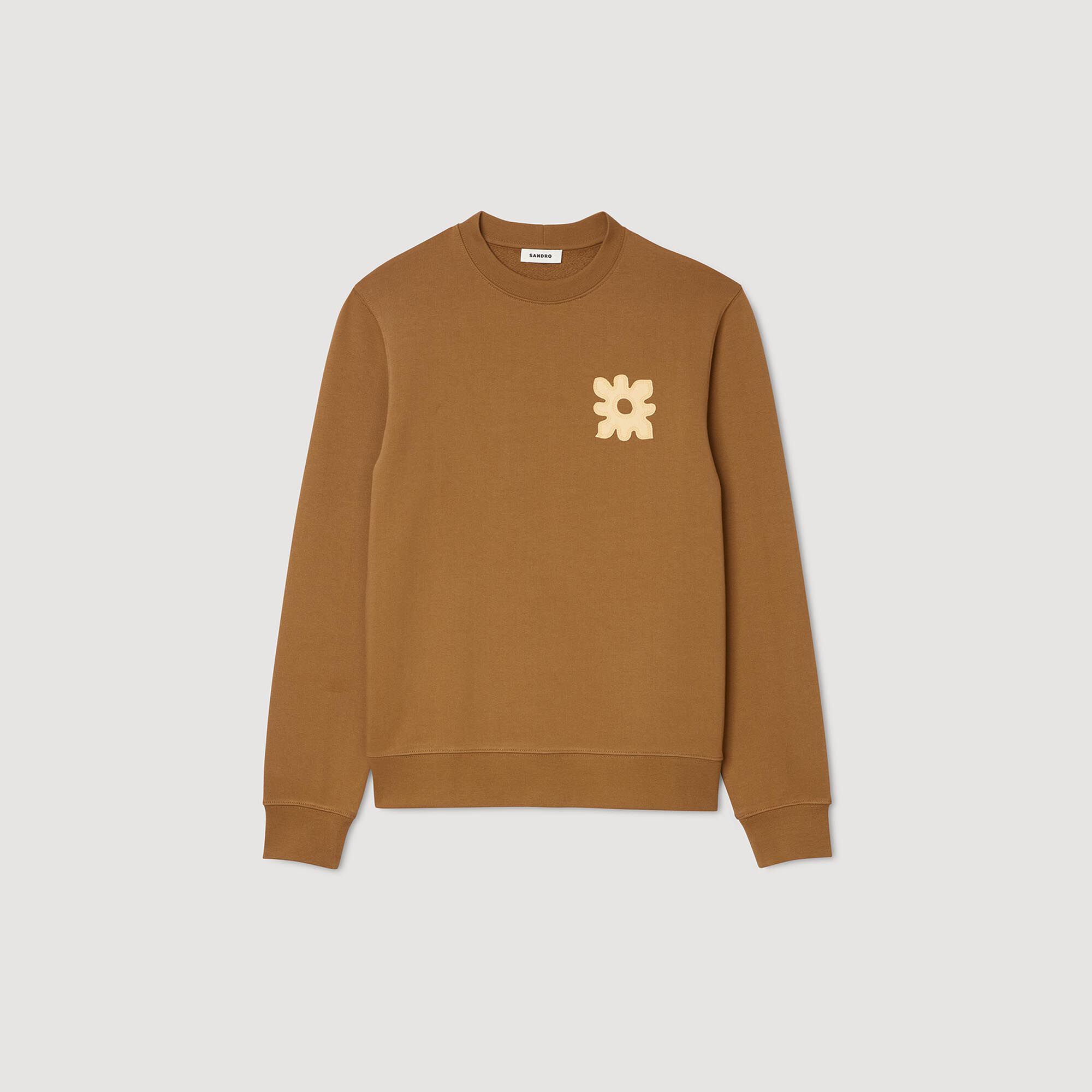 Sweatshirt mit Blumen-Patch