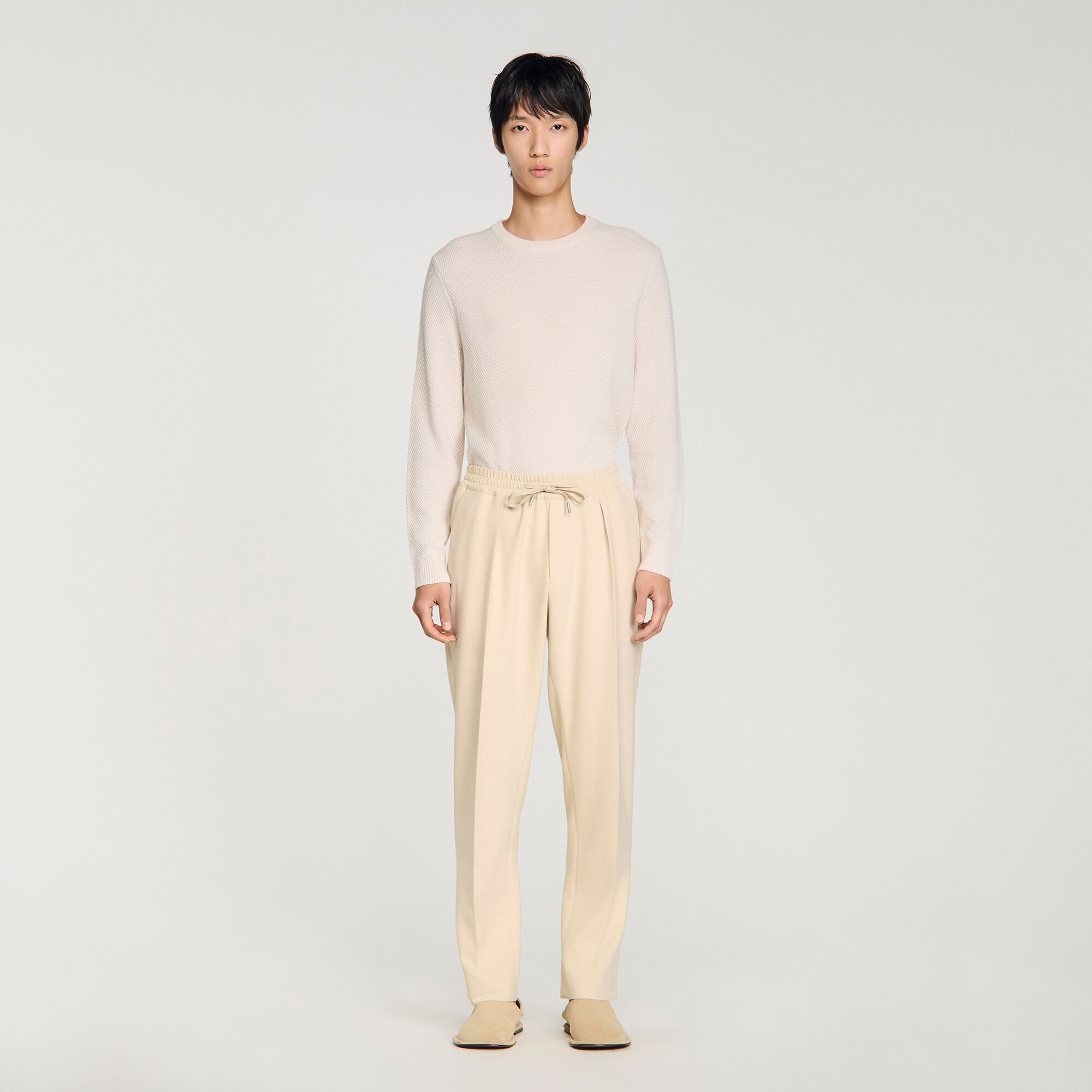 Gerade Hose mit Gummizug