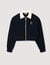 Zweifarbiges kurzes Sweatshirt