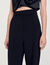Weite Hose mit seitlichen Satinstreifen - Damen | Sandro