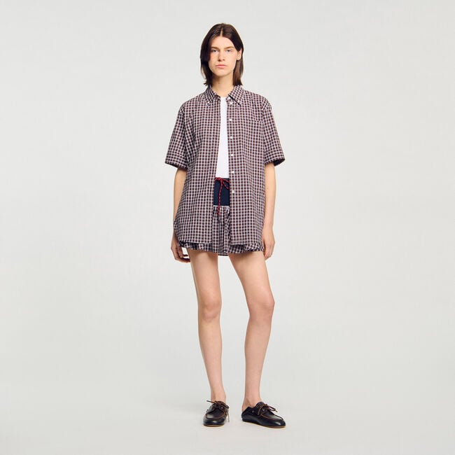 Kariertes Oversize-Hemd