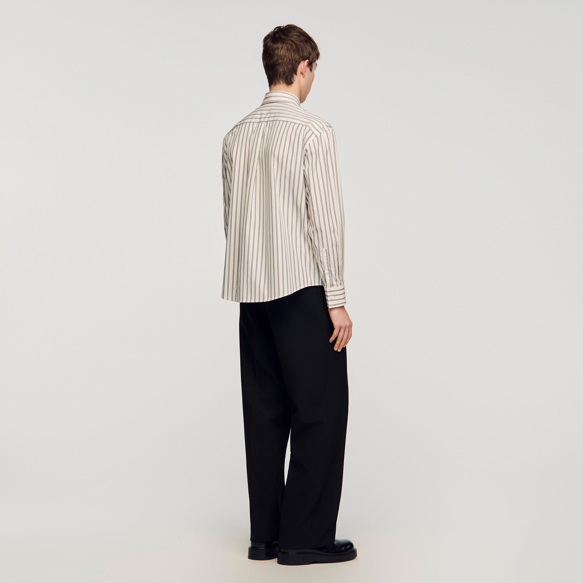 Gestreiftes Baumwollhemd