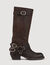 Lederstiefel mit Schnallen