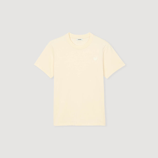 T-Shirt mit Herz-Patch