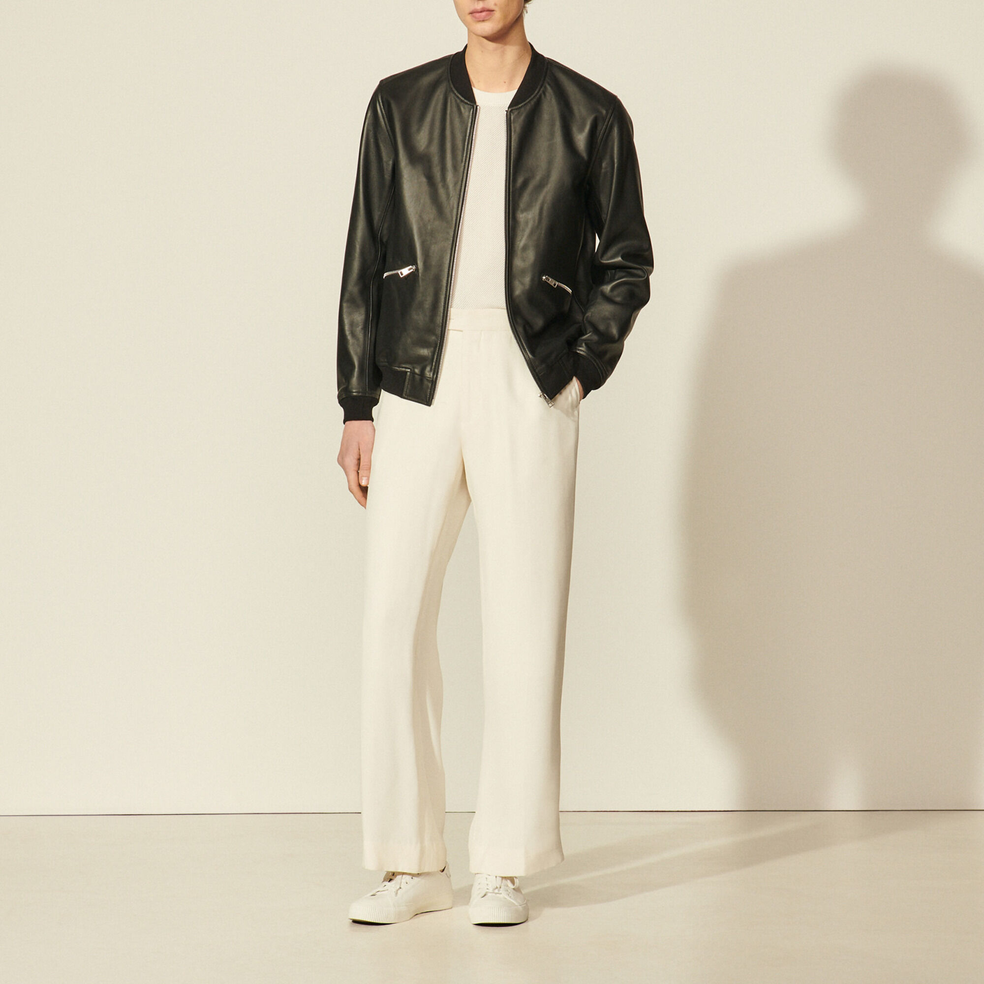 Blouson aus Leder