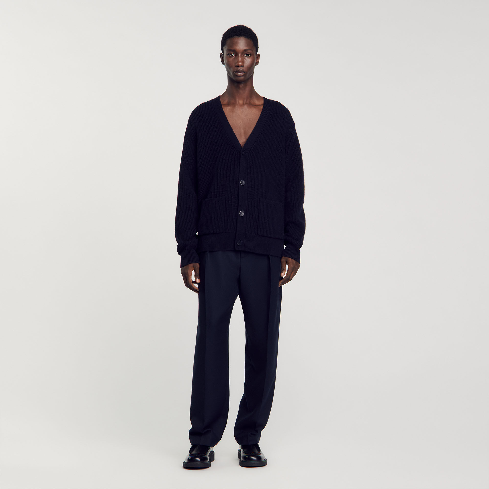 Sandro blue cardigan top
