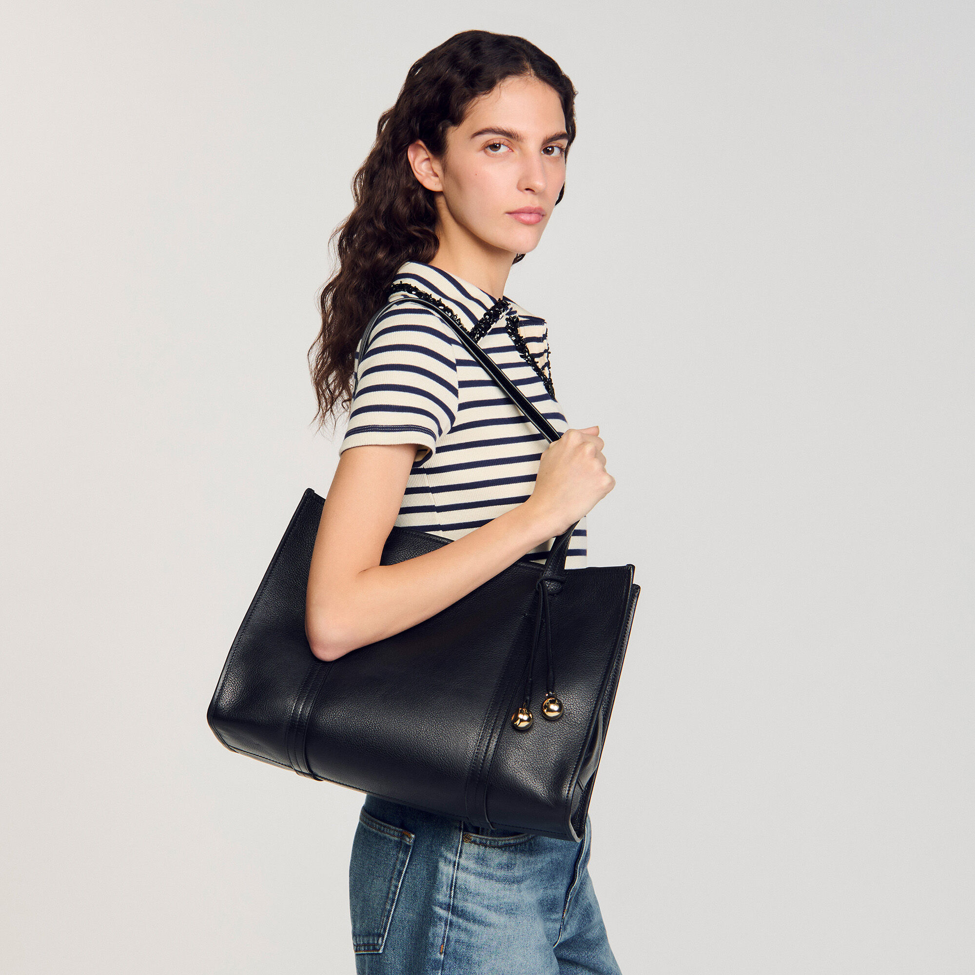 Shopper-Tasche aus Leder
