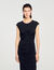 Langes drapiertes Kleid
