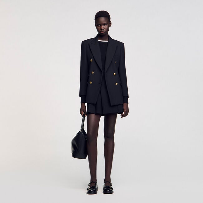 Blazer mit doppelreihiger Knopfleiste