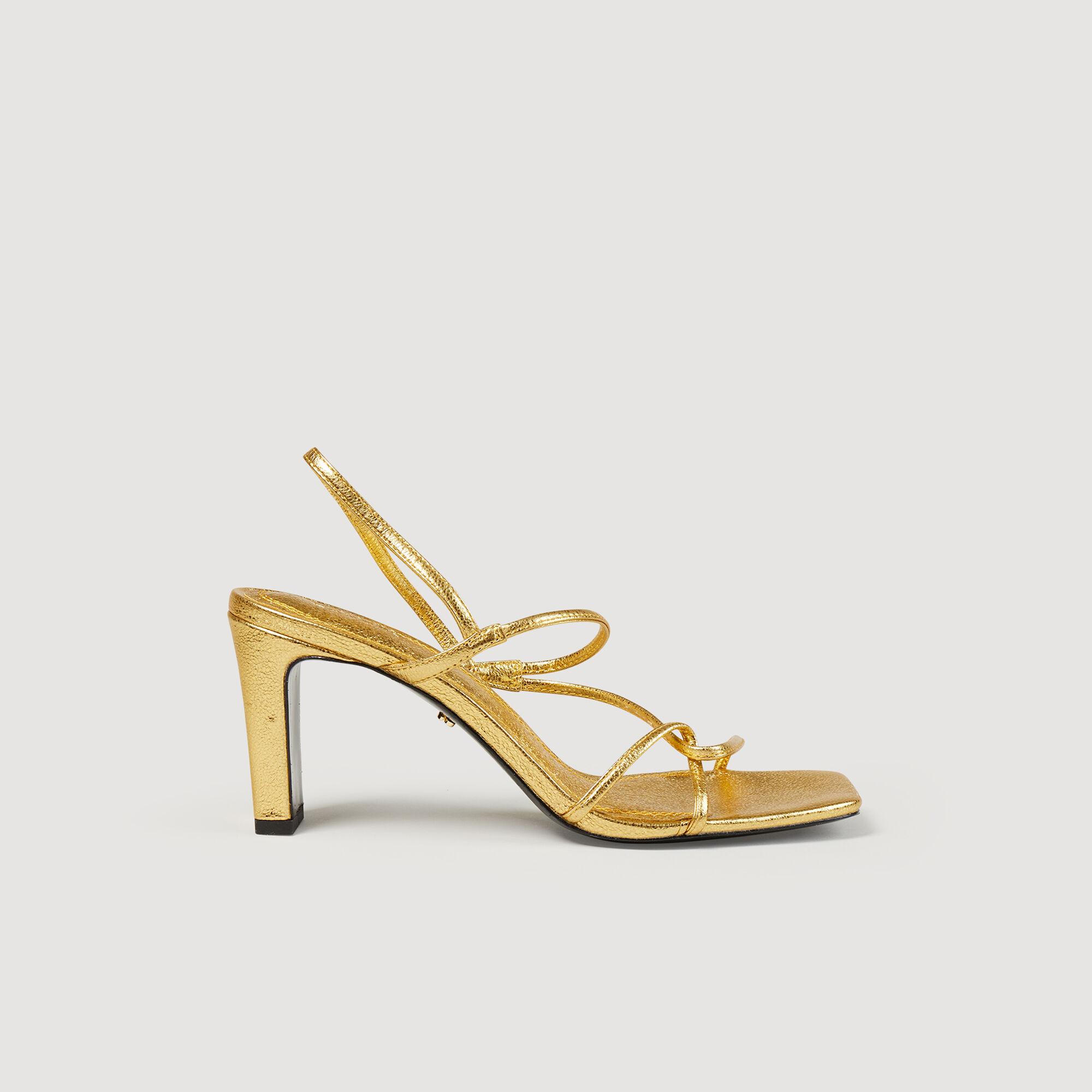 Sandalen aus geprägtem Leder
