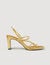 Sandalen aus geprägtem Leder