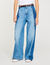 Jeans mit kontrastierenden Einsätzen