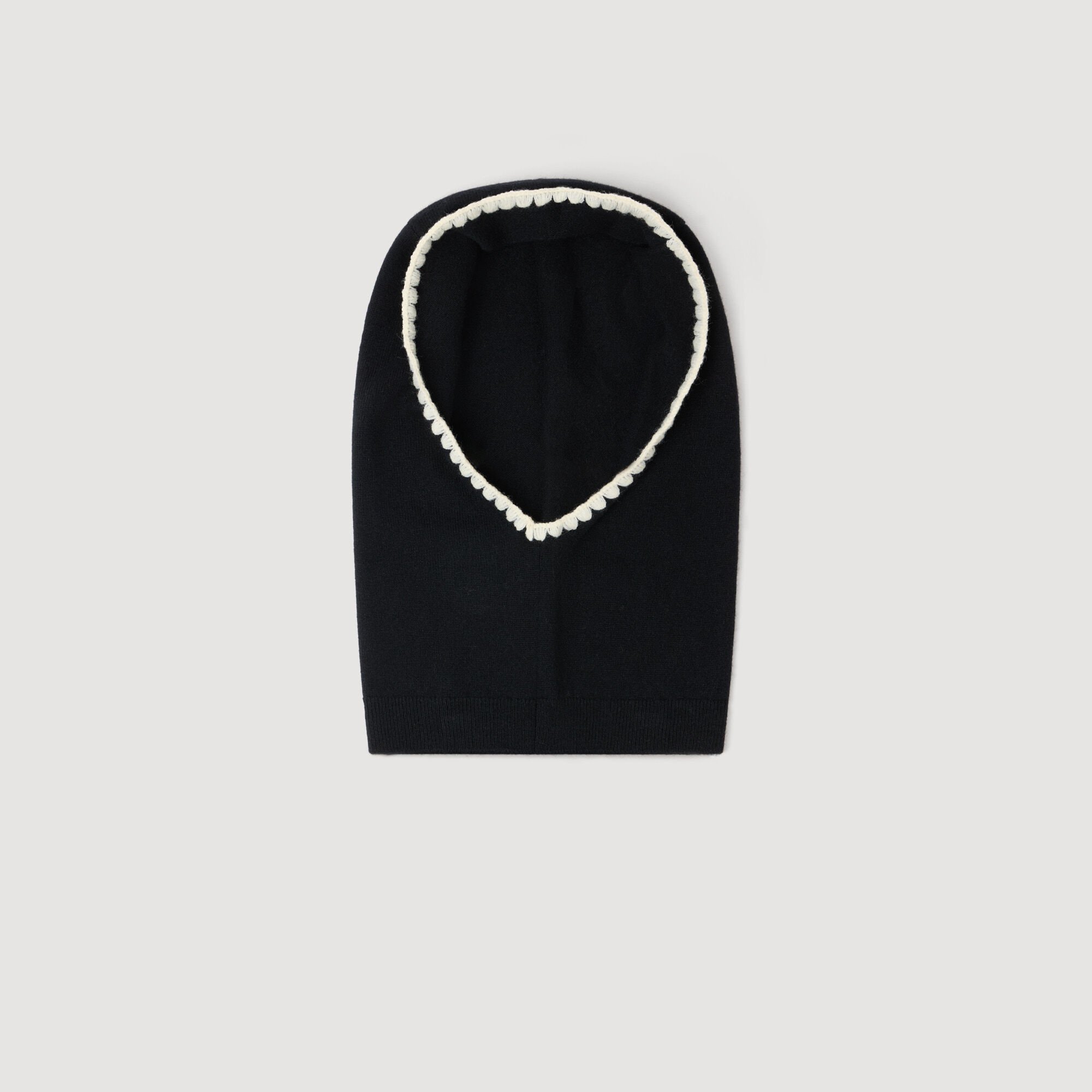 Skimaske aus Rippstrick Skimaske aus Rippstrick