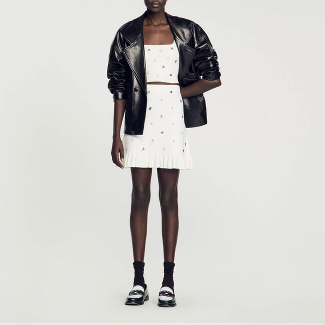 Strickrock mit Anhängern