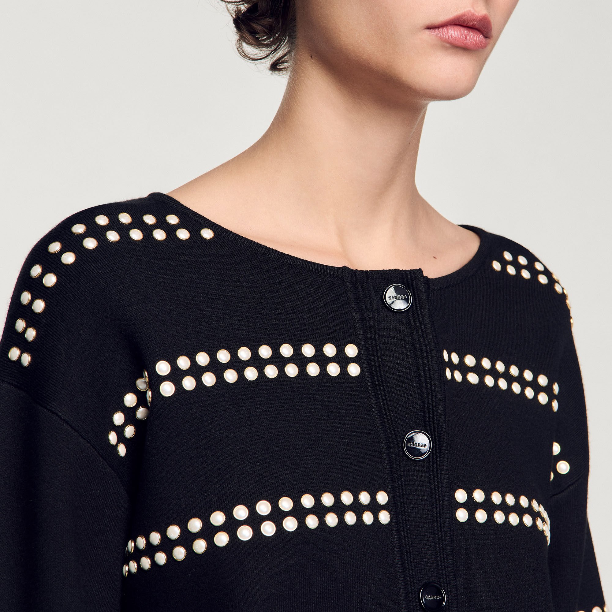 Cardigan mit Studs