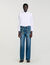 Kurze Bluse mit Falten