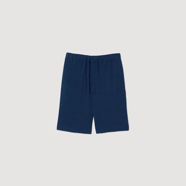 Plissierte Bermudashorts