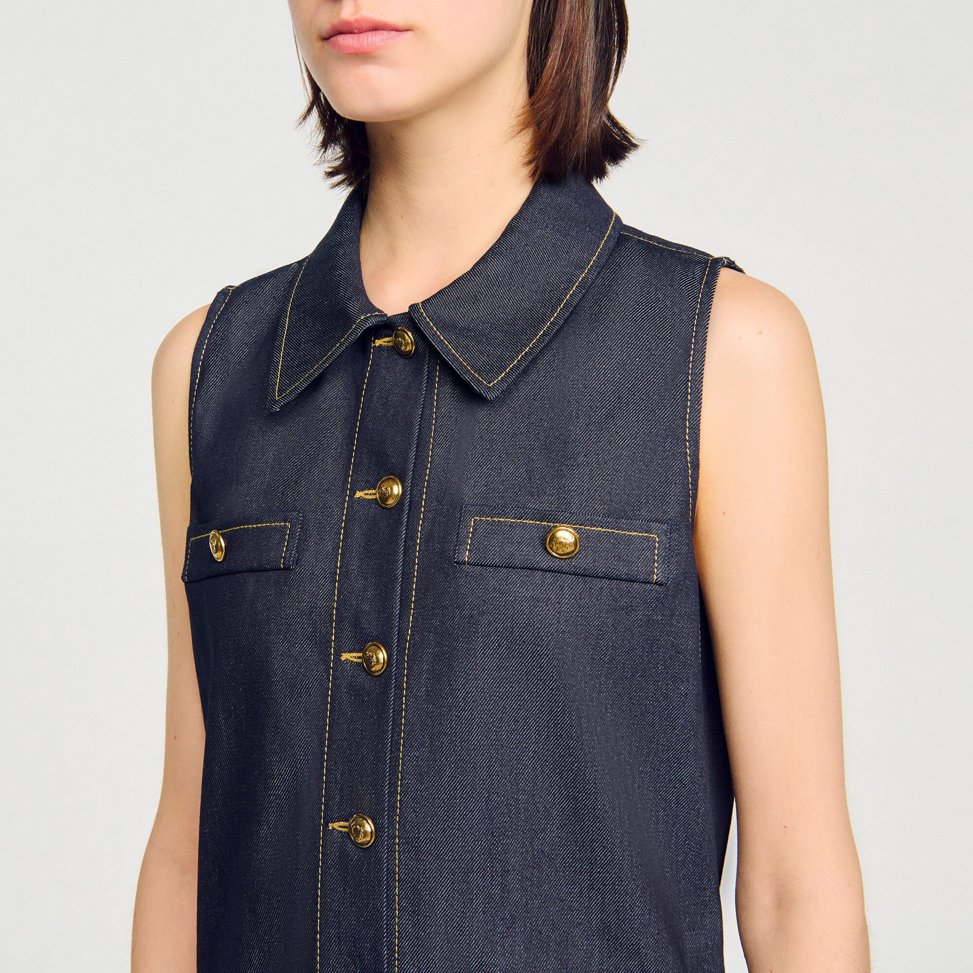 Kurzes Jeanskleid