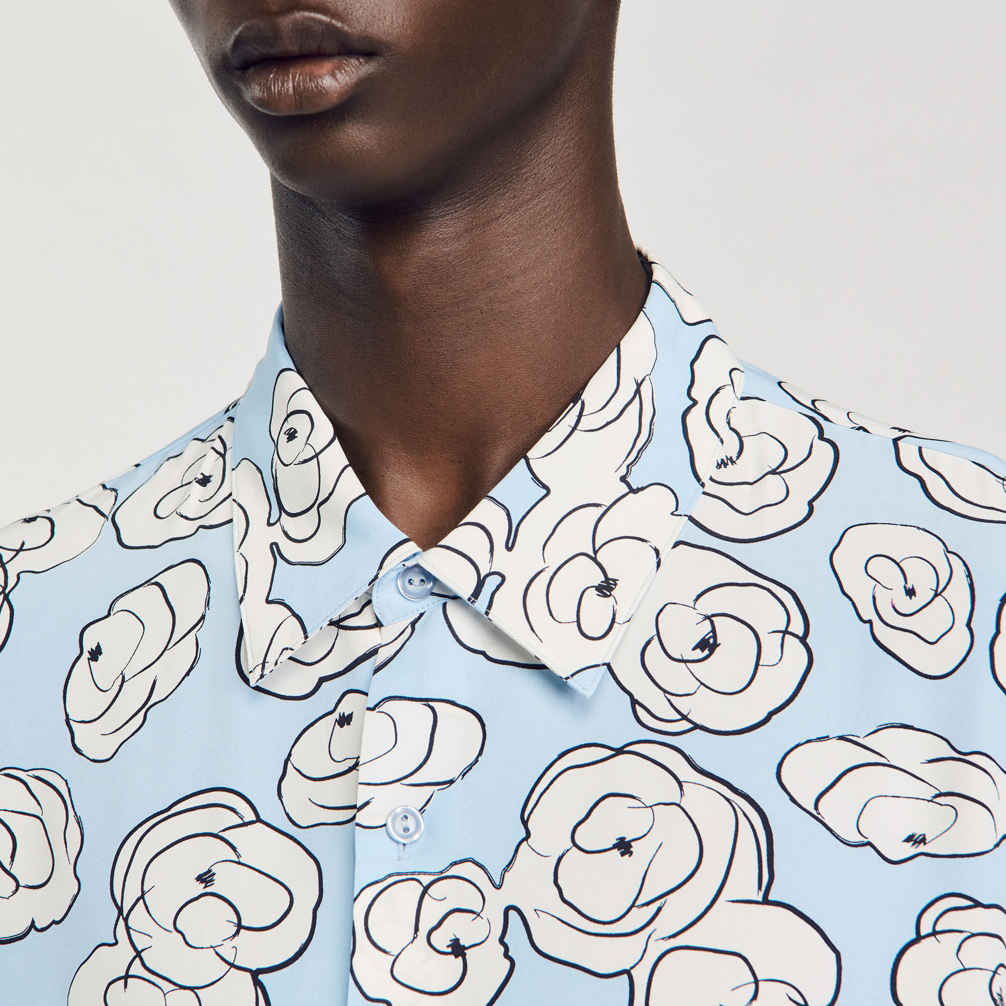 Hemd mit Kamelien-Print - Herren | Sandro