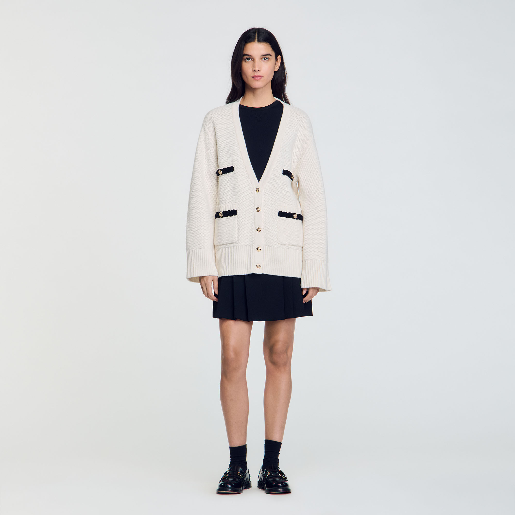 Sandro long cardigan top