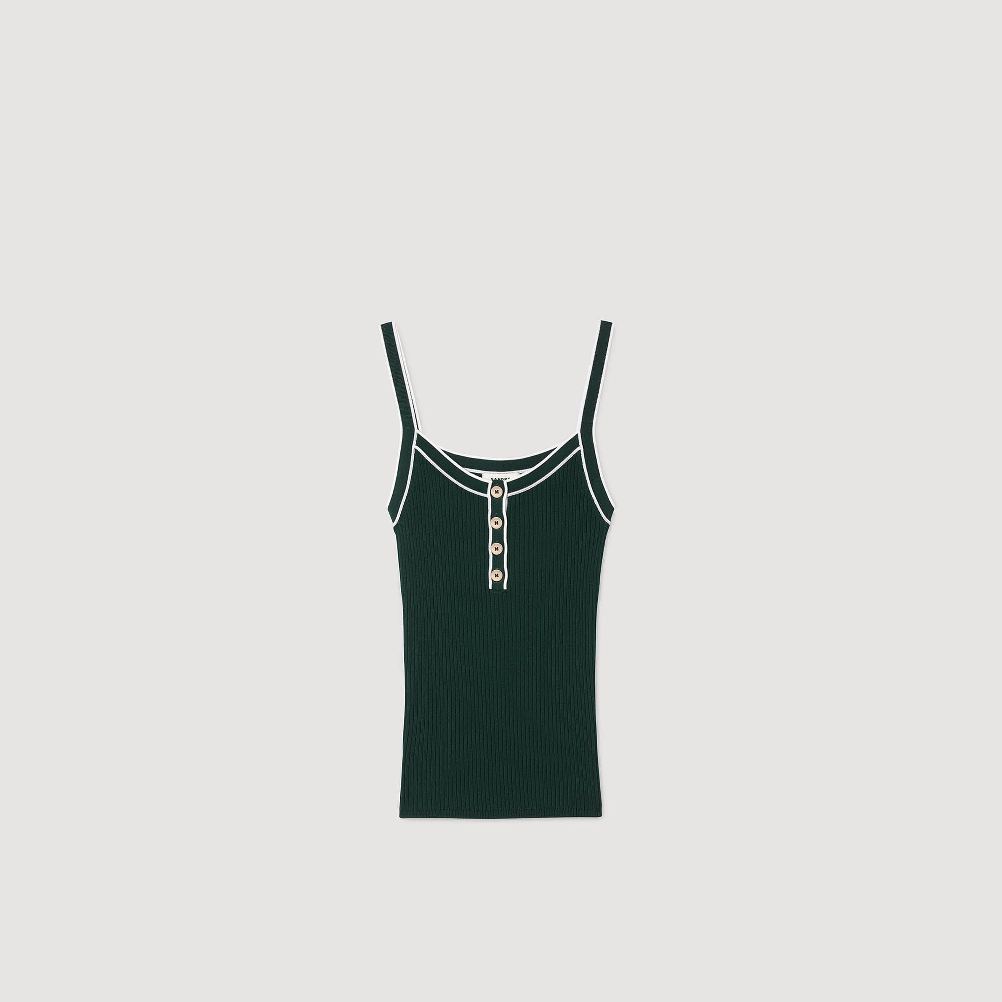 Zweifarbiges Stricktop