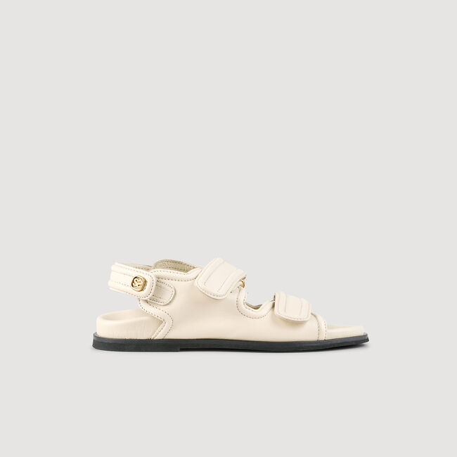 Sandalen aus glattem Lammleder