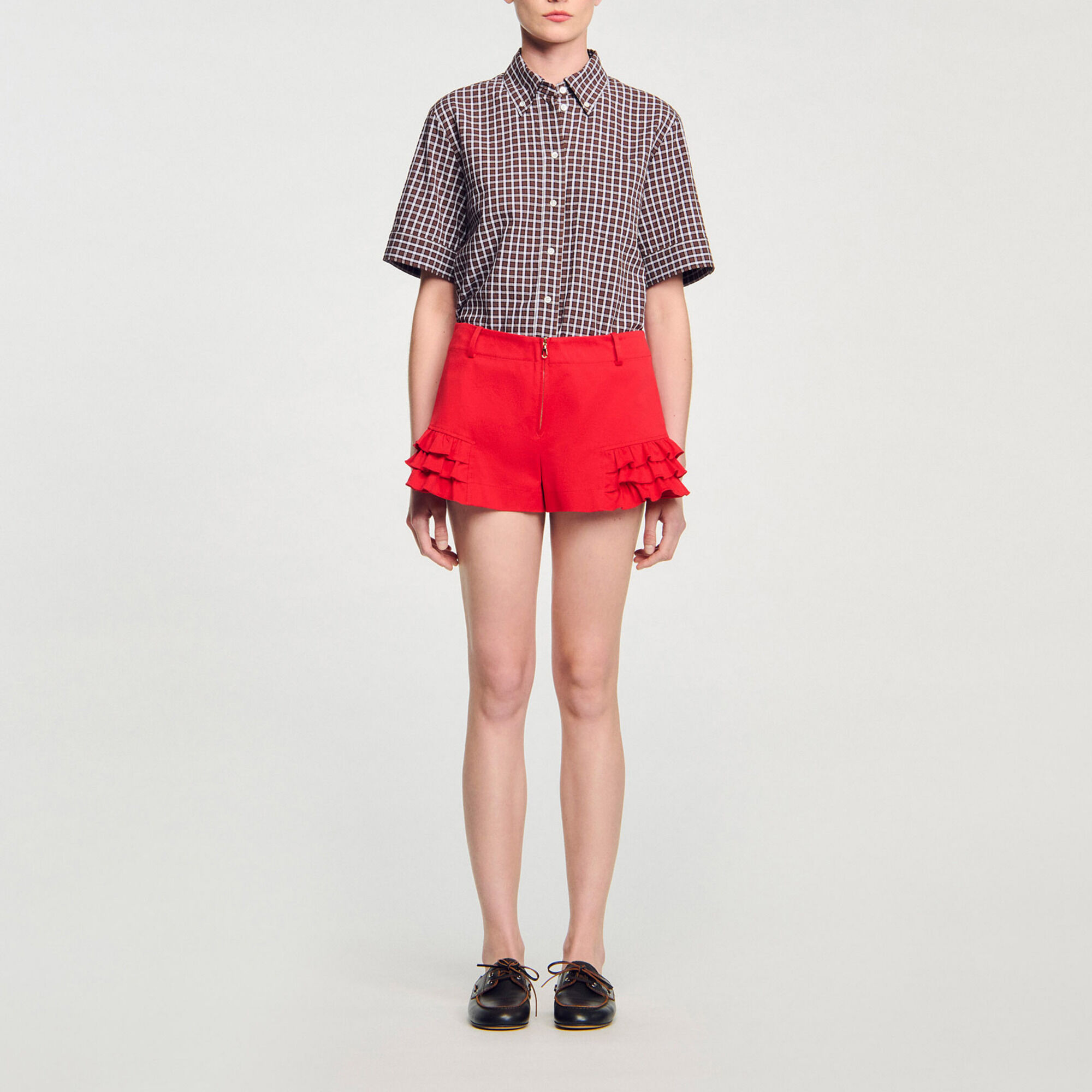 Shorts mit Volants - Damen | Sandro