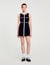 Kurzes Strickkleid aus Velours