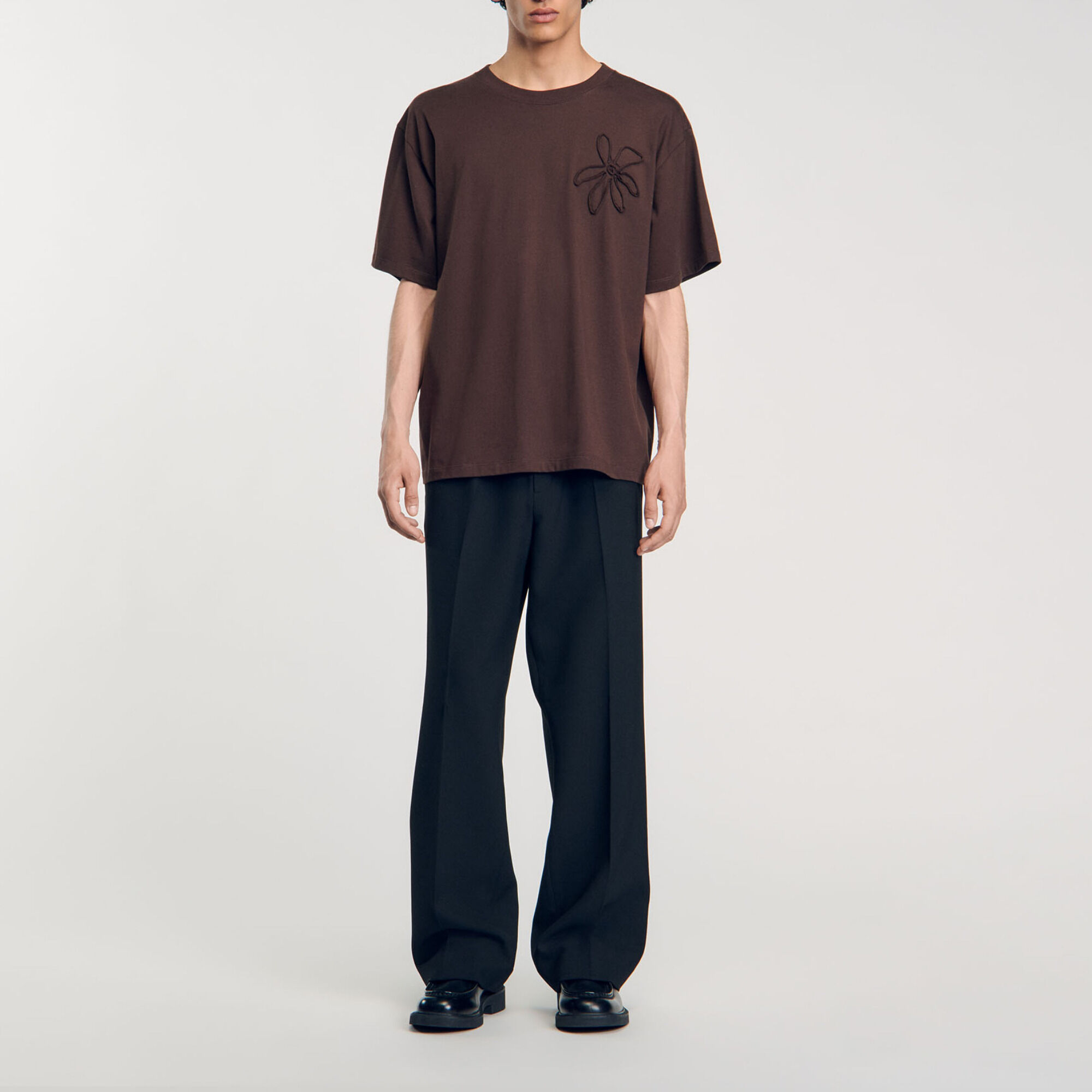 Oversize-T-Shirt mit Blumenmuster