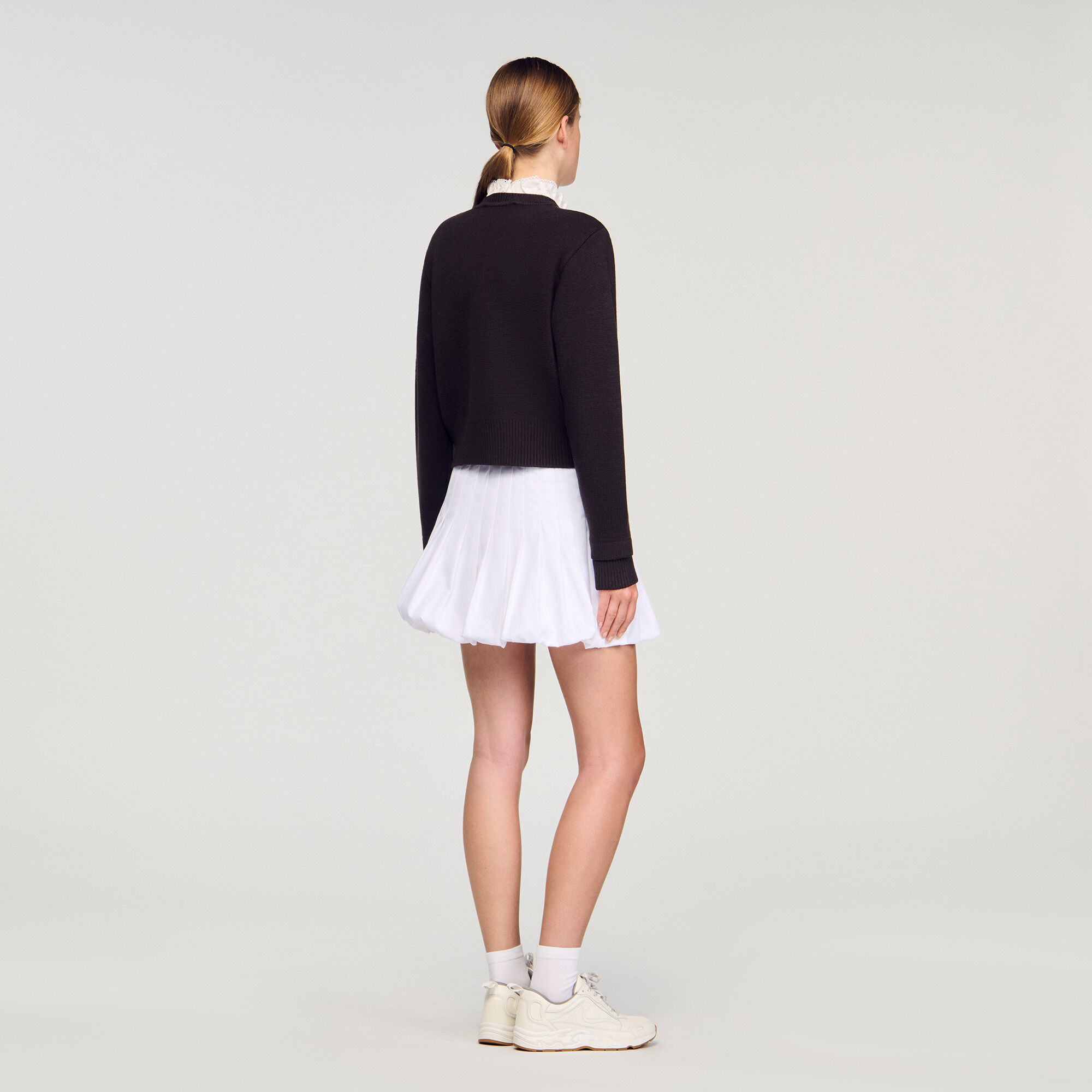 Cardigan mit abnehmbarem Kragen