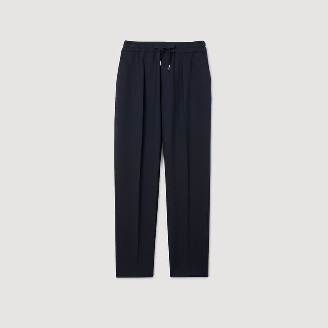 Gerade Hose mit Gummizug