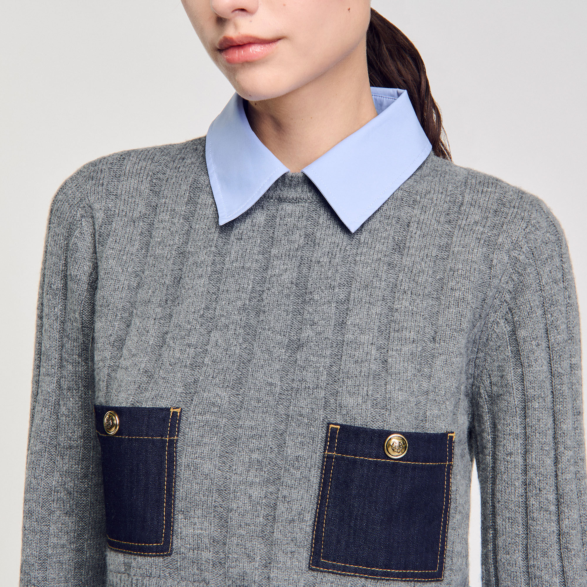 Pullover aus Kaschmir und Wolle